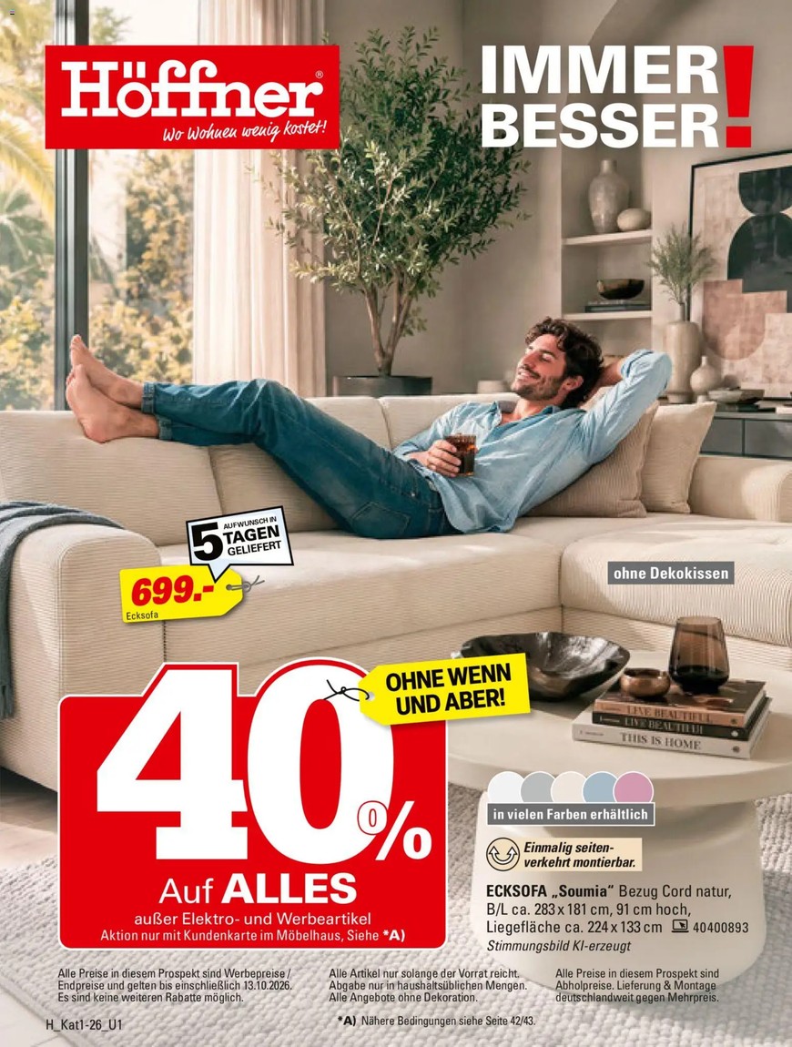 Prospekt Bi-monthly von Höffner bei PromoZilla ansehen