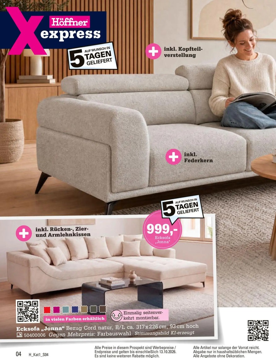 Prospekt Bi-monthly von Höffner bei PromoZilla ansehen